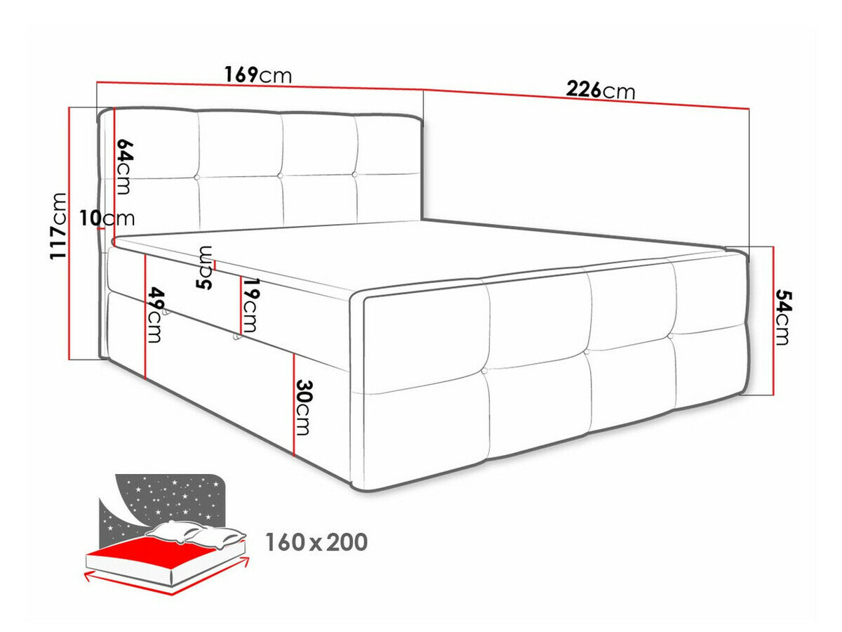 Boxspring ComfiDream Tirara (Fresh 11)