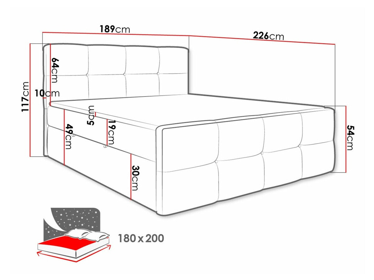 Boxspring ComfiDream Tirara (Fresh 32)