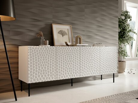 Dressoir Charlotte 170 (Wit + Zwart)