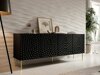 Dressoir Charlotte 170 (Zwart + Gouden)