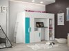 Hoogslaper Hartford 355 (Wit + Glans Turquoise + Glanzend wit)