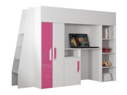 Hoogslaper Hartford 355 (Wit + Glanzend roze + Glanzend wit)