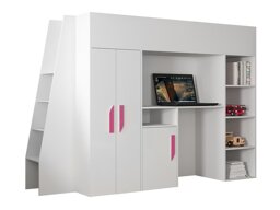 Hoogslaper Hartford 355 (Wit + Glanzend wit + Roze)