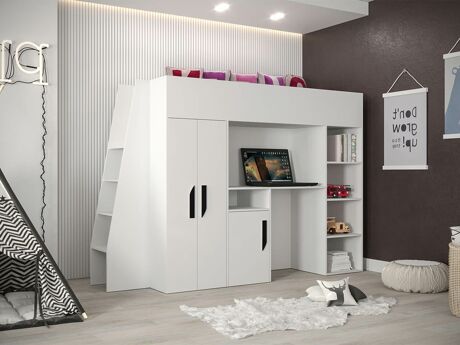 Hoogslapers Hartford 355 (Wit + Glanzend wit + Zwart)
