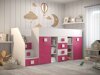 Hoogslaper Hartford 366 (Wit + Glanzend roze + Glanzend wit)