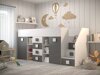 Hoogslaper Hartford 366 (Wit + Grijs met glans + Glanzend wit)
