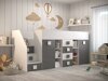 Hoogslaper Hartford 366 (Wit + Grijs met glans + Glanzend wit)