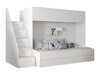 Lit superposé Hartford 356 (Blanc + Blanc brillant)