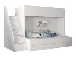 Stapelbed Hartford 356 (Wit + Glanzend wit)
