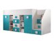 Hoogslaper Hartford 366 (Wit + Glans Turquoise + Glanzend wit)
