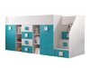 Hoogslaper Hartford 366 (Wit + Glans Turquoise + Glanzend wit)