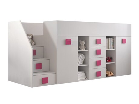 Hoogslaper Hartford 366 (Wit + Glanzend wit + Roze)