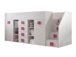 Hoogslaper Hartford 366 (Wit + Glanzend wit + Roze)