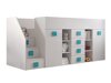 Hoogslaper Hartford 366 (Wit + Glanzend wit + Turquoise)