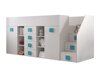 Hoogslaper Hartford 366 (Wit + Glanzend wit + Turquoise)
