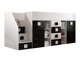 Hoogslaper Hartford 366 (Wit + Glanzend zwart + Glanzend wit)