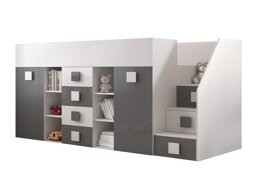 Hoogslaper Hartford 366 (Wit + Grijs met glans + Glanzend wit)