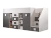Hoogslaper Hartford 366 (Wit + Grijs met glans + Glanzend wit)