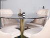 Eetkamerset Dallas 370 (Beige + Messing)