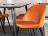 Eetkamerset Dallas 1335 (Oranje + Zwart)