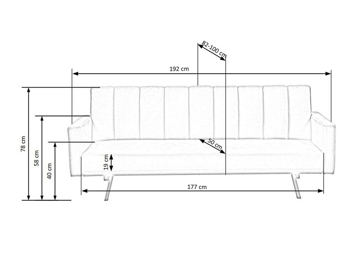 Sofa lova Houston 1362 (Pilka)