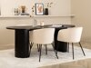 Eetkamerset Dallas 3313 (Zwart + Beige)