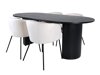 Eetkamerset Dallas 3313 (Zwart + Beige)