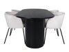 Eetkamerset Dallas 3313 (Zwart + Beige)