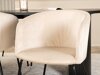 Eetkamerset Dallas 3313 (Zwart + Beige)