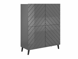 Dressoir Charlotte 179 (Grafiet + Grafiet glanzend)