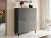 Dressoir Charlotte 179 (Grafiet + Grafiet glanzend)