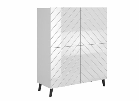 Dressoir Charlotte 179 (Wit + Glanzend wit)