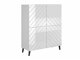 Dressoir Charlotte 179 (Wit + Glanzend wit)