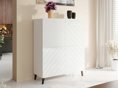 Dressoir Charlotte 179 (Wit + Glanzend wit)