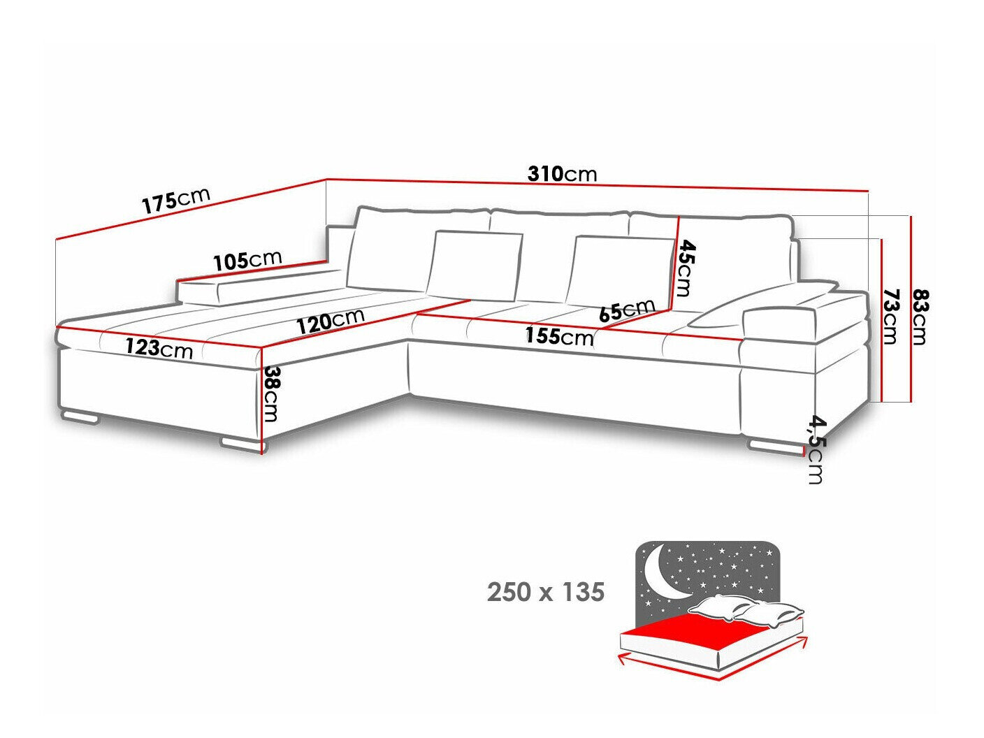 Hjørnesofa Comfivo 113 (Uttario Velvet + Senegal 825)
