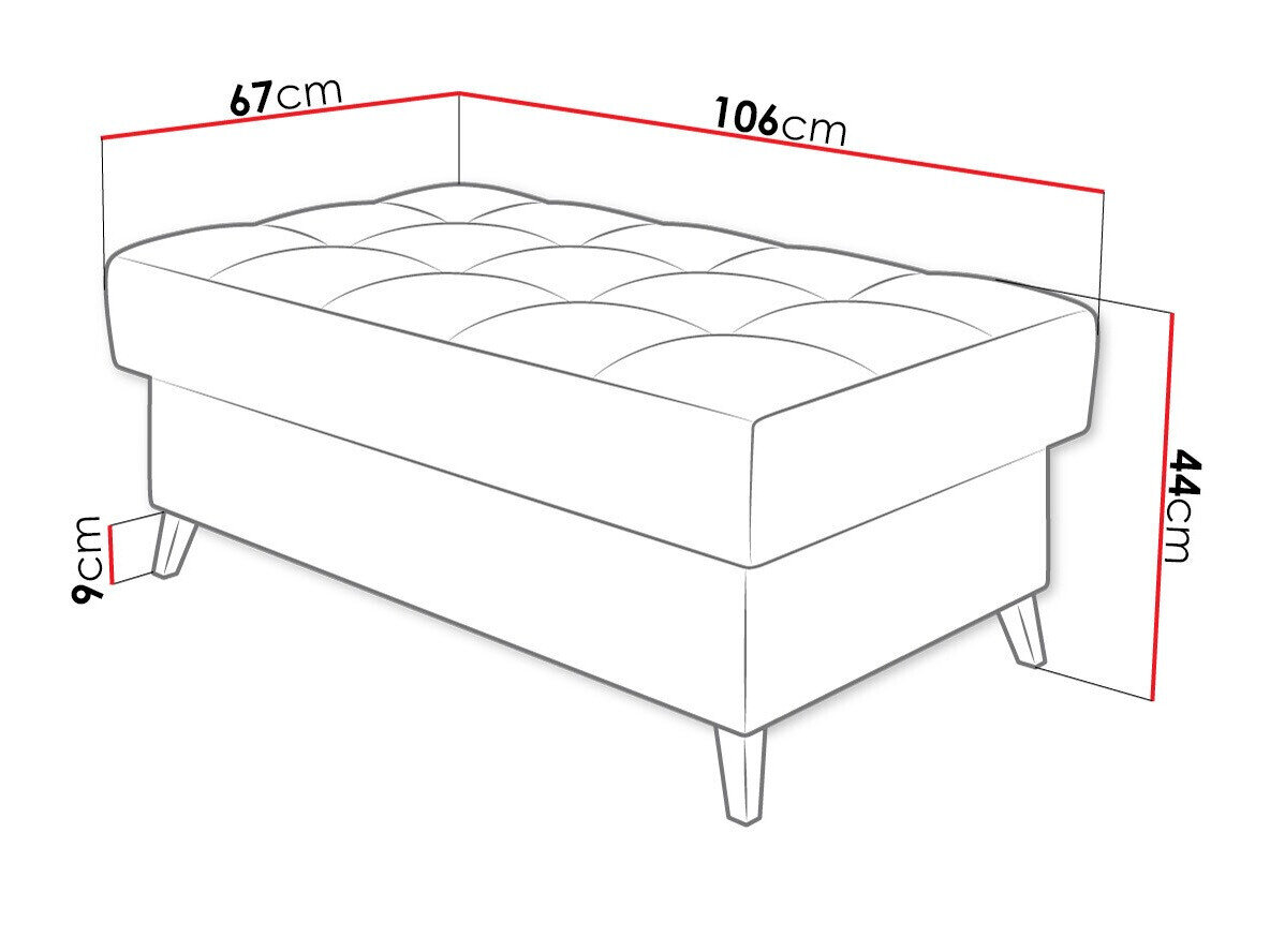 Polstret bænk Comfivo Agnus I (Boucle Abriamo 10)