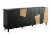 Bufet Charlotte 180 (Negru + Craft stejar)