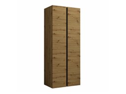Kledingkast Pinis (Artisan eiken + Zwart)
