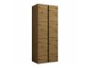 Kledingkast Pinis (Artisan eiken + Zwart)
