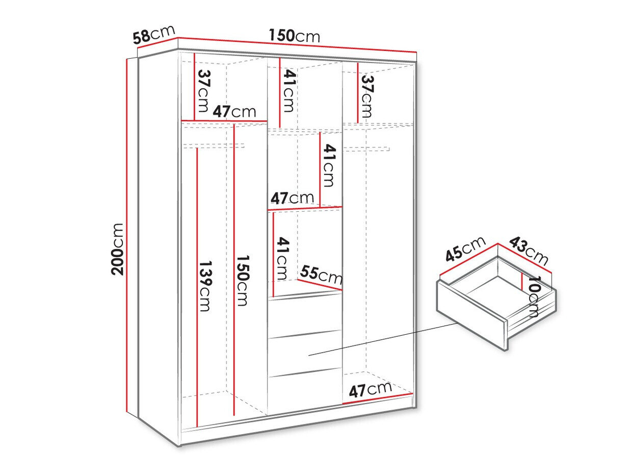 Garderobeskab Collis IV (Wotan eg)