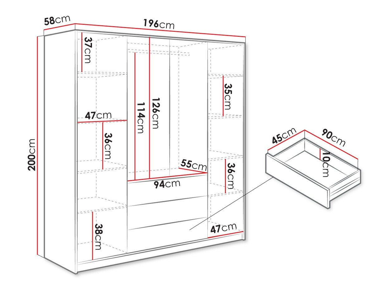 Garderobeskab Enolevo 114 (Wotan eg)