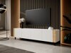TV-állvány Charlotte 184 (Fehér + Craft tölgy)
