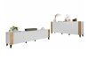Woonkamerset Charlotte 185 (Wit + Craft eiken)