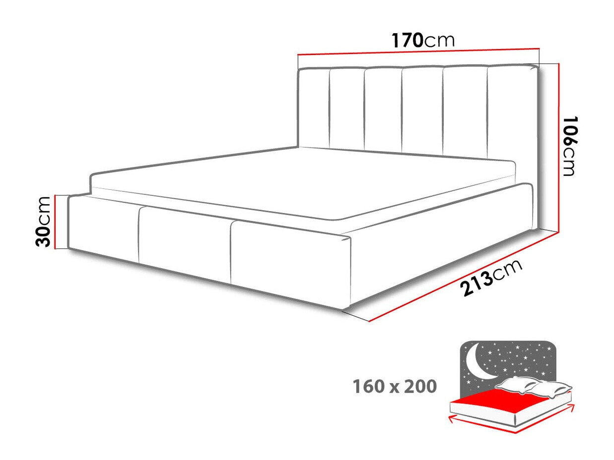 Bed ComfiDream Tirila I (Sawana 80)