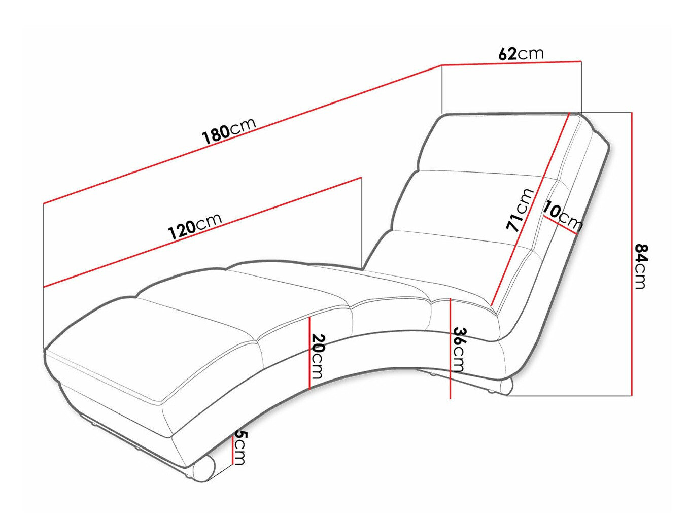 Chaiselong Comfivo 109 (Kronos 07)