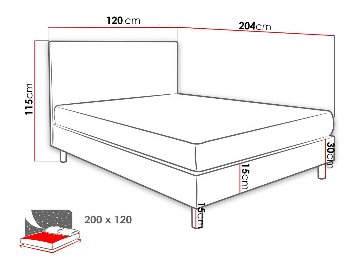 Postelja Logan 100 (Solo 267)