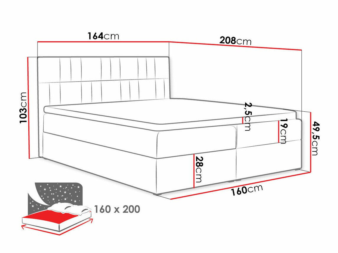 Boxspring Pons (Kronos 02)