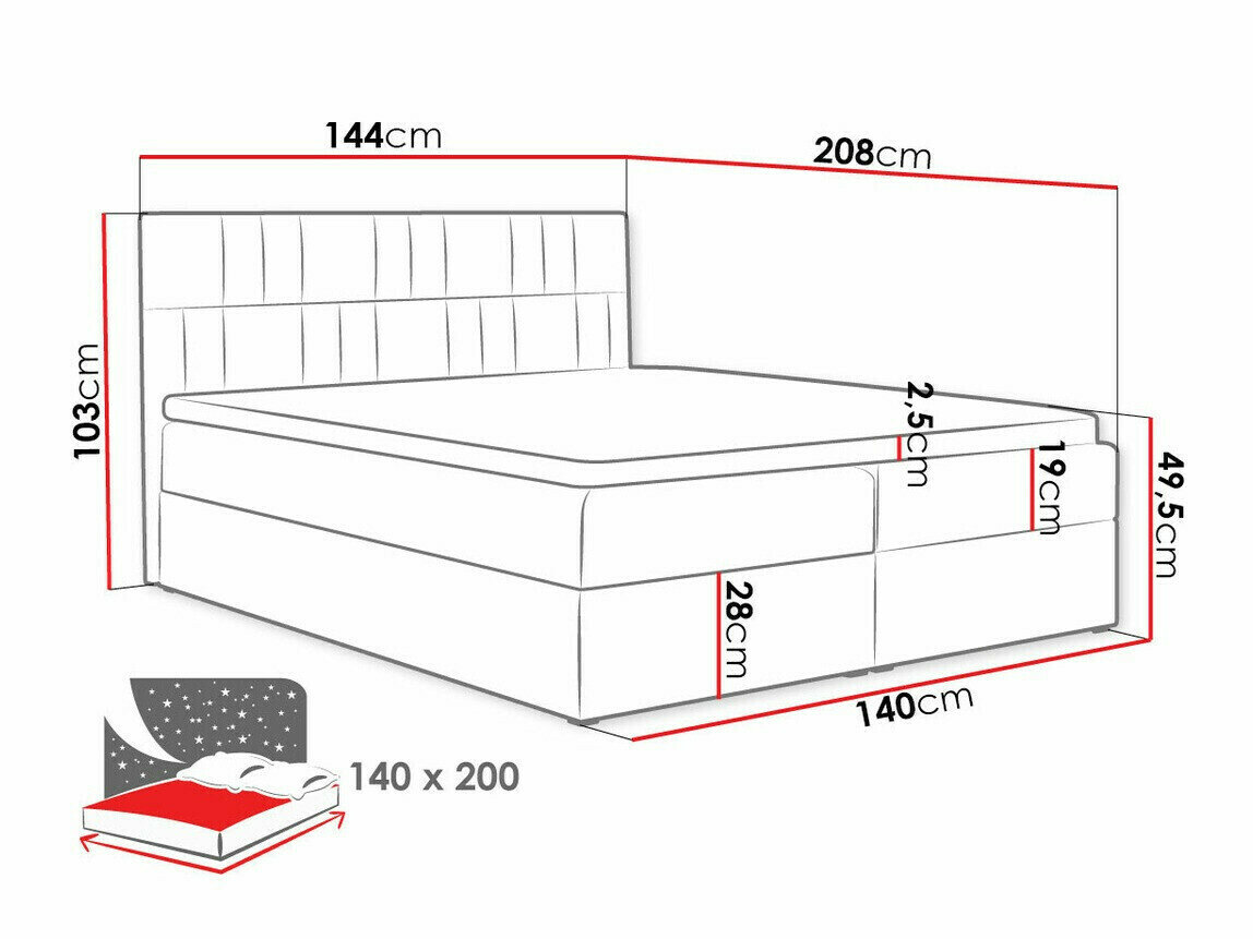 Boxspring Pons (Kronos 27)