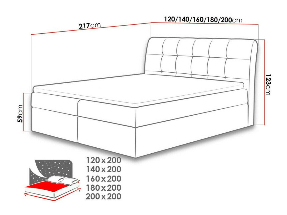 Boxspring Campania (Soft 017)