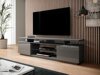 TV-meubel Figura (Grijs + Grijs met glans)
